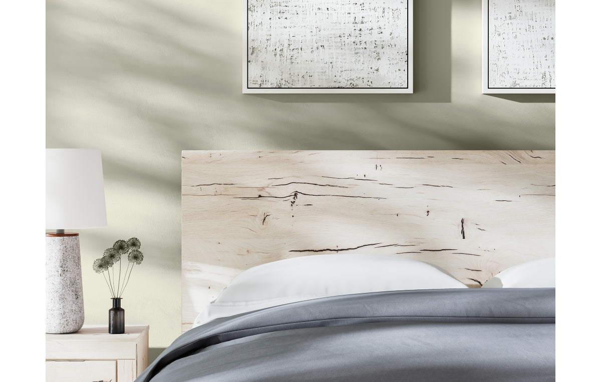 Lawroy King Panel Bed with Mirrored Dresser, Chest and Nightstand