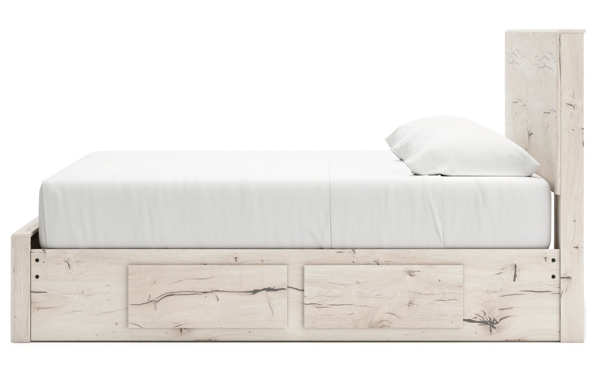 Lawroy King Panel Storage Bed, Dresser, Mirror, Chest and Nightstand