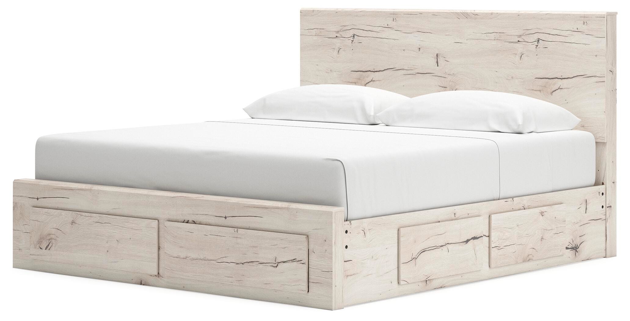 Lawroy King Panel Storage Bed, Dresser, Mirror and Chest