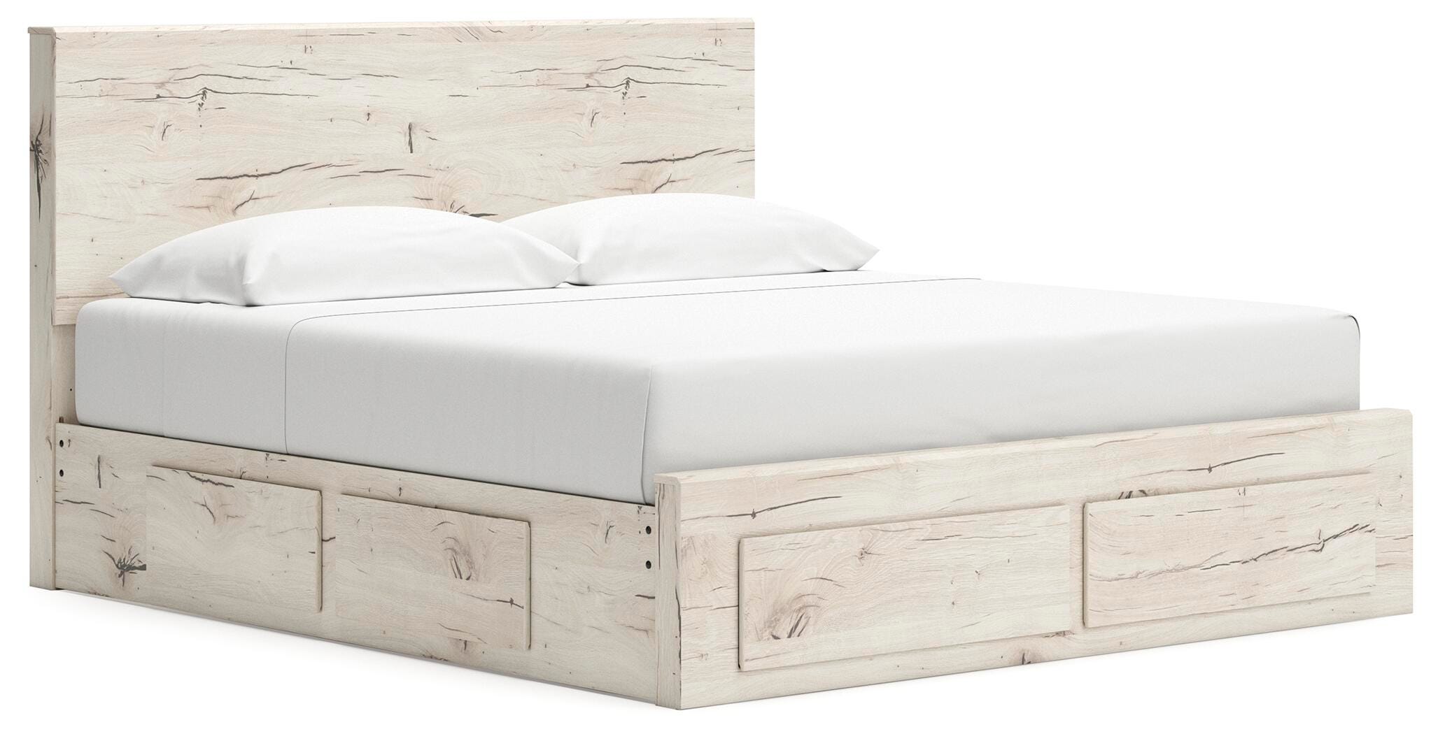 Lawroy King Panel Storage Bed, Dresser, Mirror and Chest