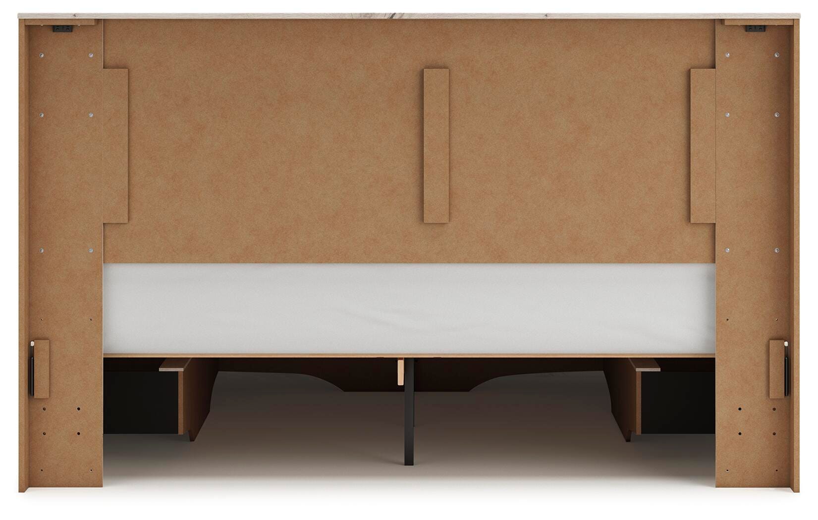 Lawroy King Panel Storage Bed, Dresser, Mirror, Chest and Nightstand