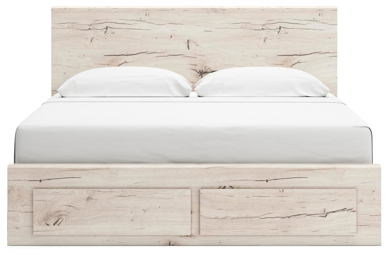 Lawroy King Panel Storage Bed, Dresser, Mirror and Chest