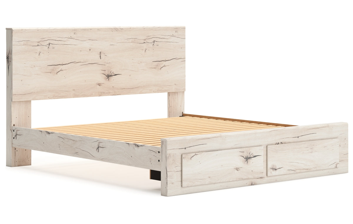 Lawroy King Panel Storage Bed with Mirrored Dresser