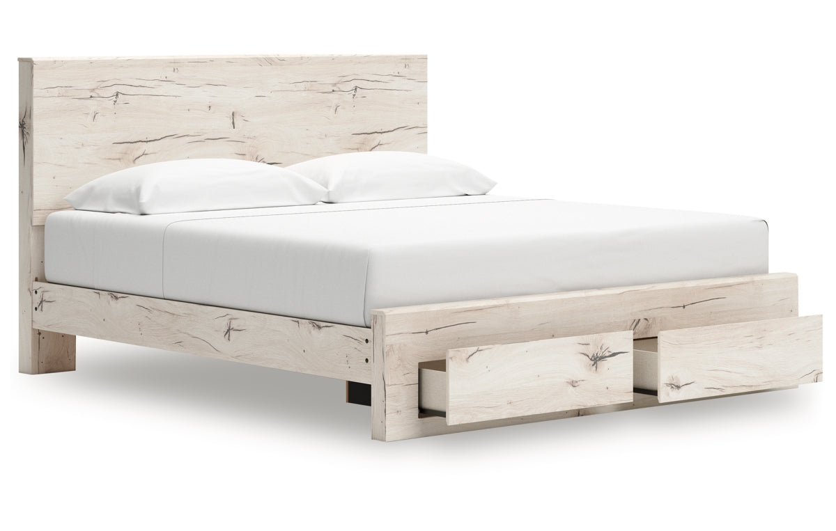 Lawroy King Panel Storage Bed, Dresser, Mirror and Chest