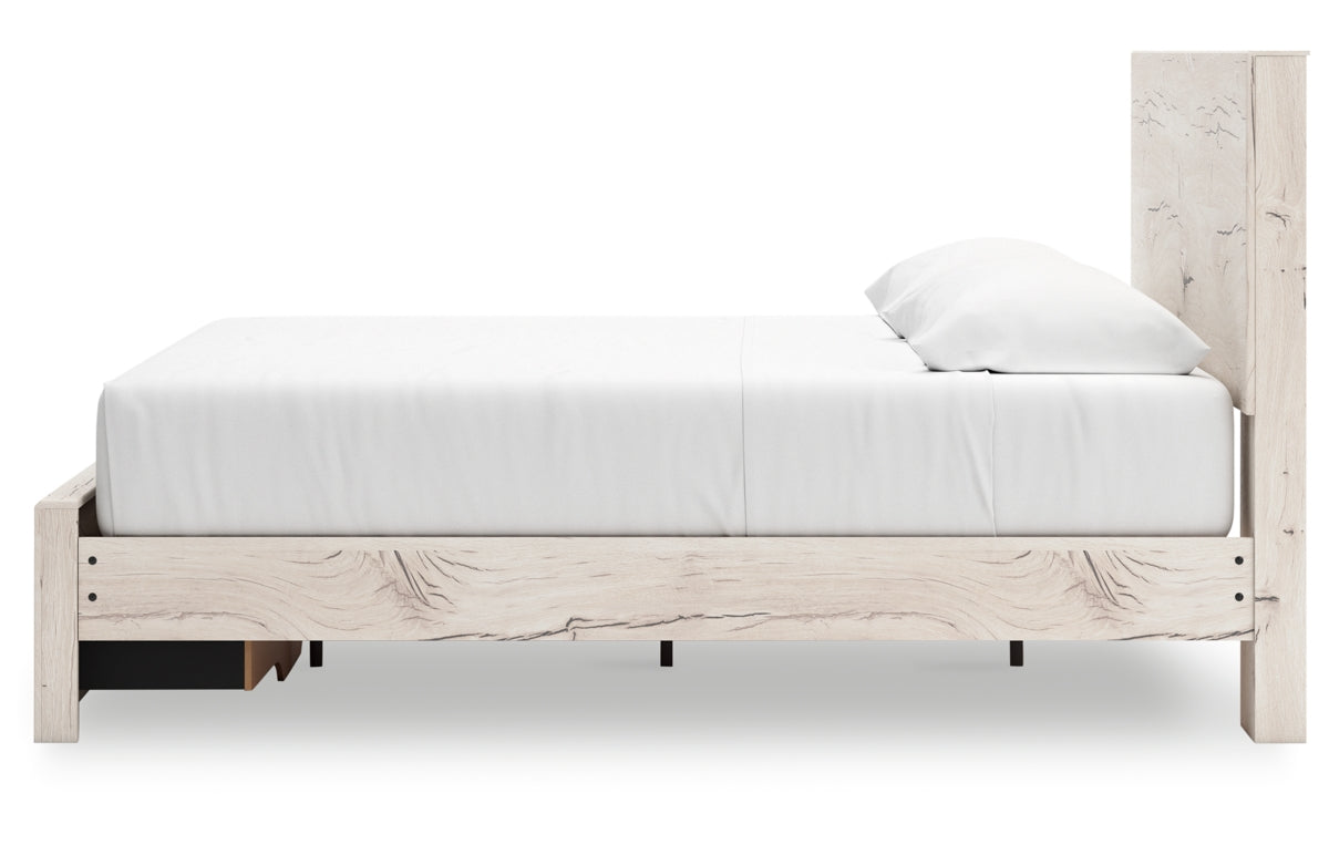 Lawroy King Panel Storage Bed, Dresser, Mirror, Chest and Nightstand