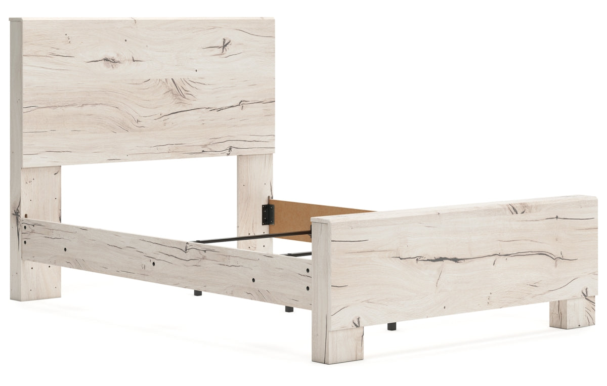 Lawroy Full Panel Bed with Mirrored Dresser, Chest and Nightstand