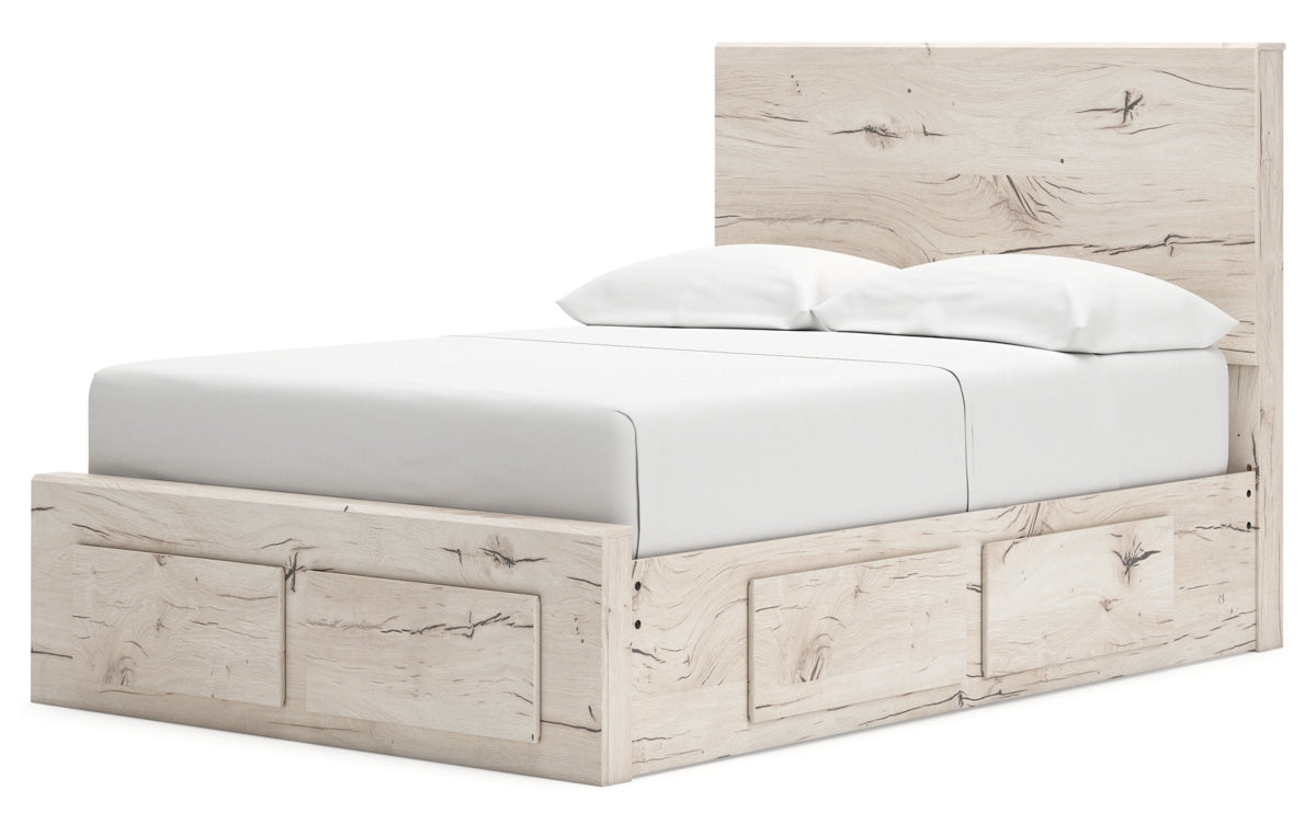 Lawroy Full Panel Storage Bed, Dresser, Mirror and Nightstand