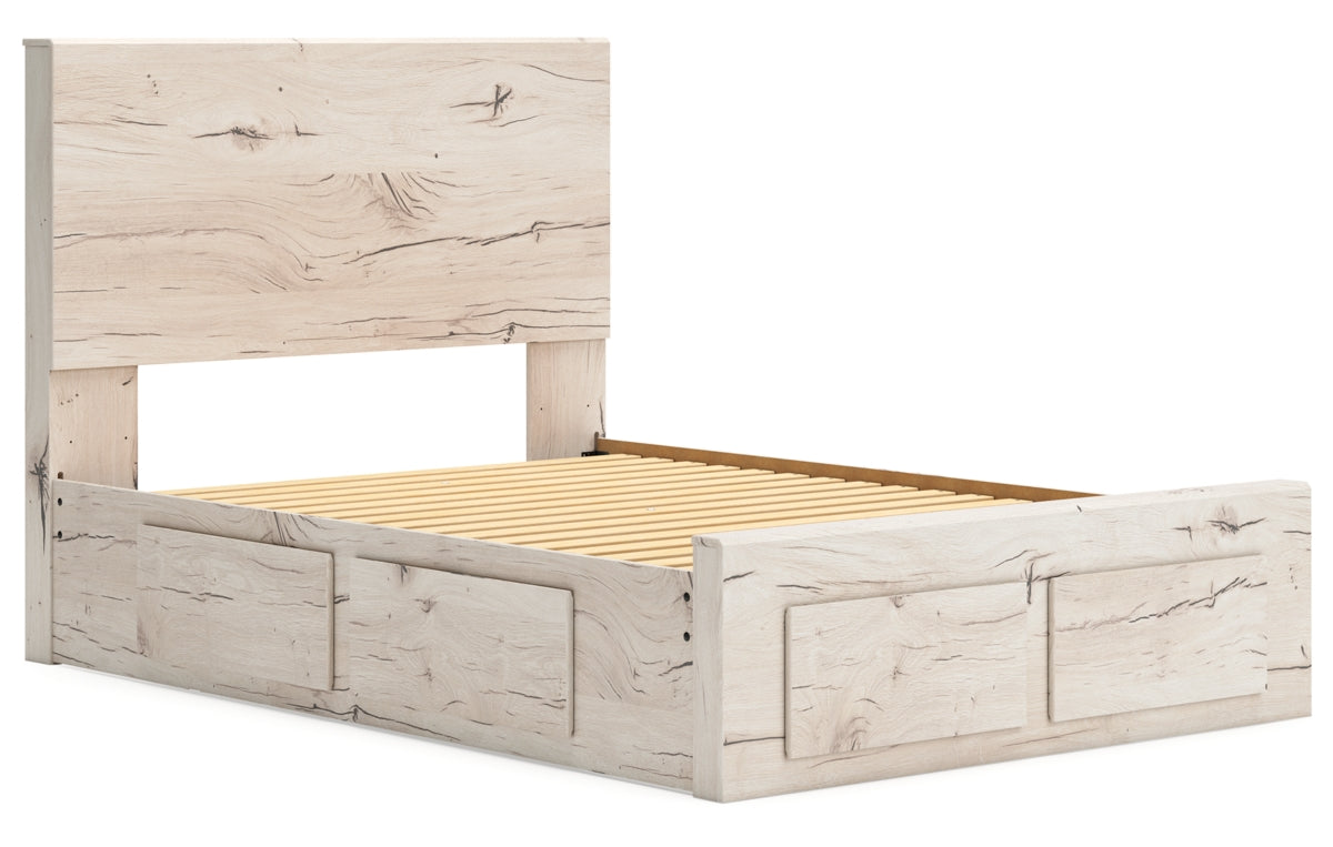 Lawroy Full Panel Storage Bed with Mirrored Dresser