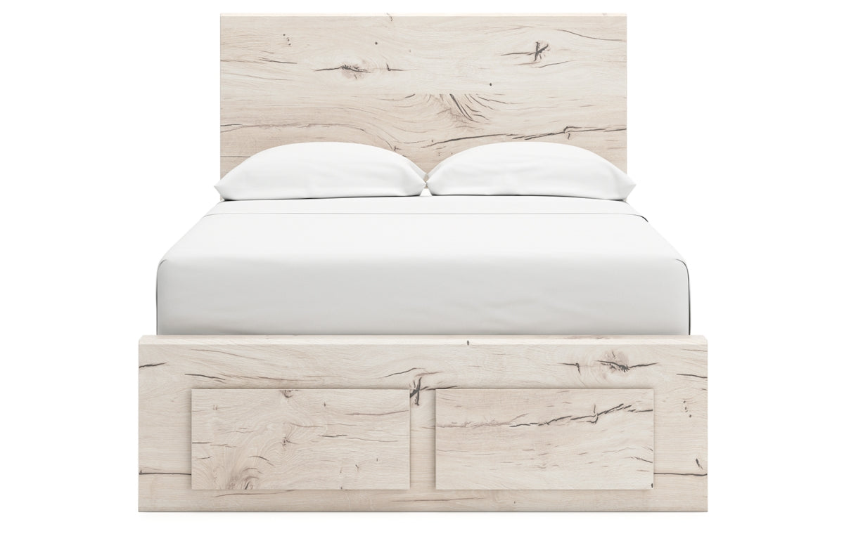 Lawroy Full Panel Storage Bed with Mirrored Dresser
