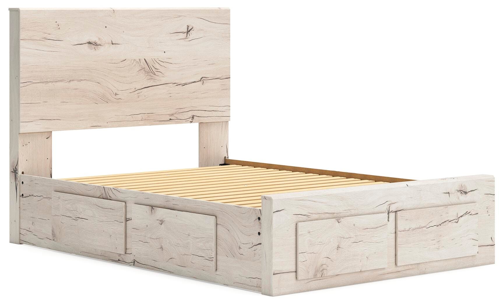 Lawroy Full Panel Storage Bed, Dresser, Mirror and Chest