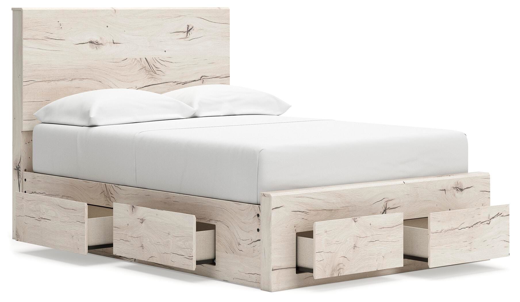 Lawroy Full Panel Storage Bed, Dresser, Mirror and Chest