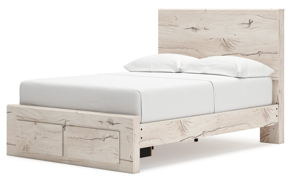 Lawroy Full Panel Storage Bed with Mirrored Dresser, Chest and Nightstand