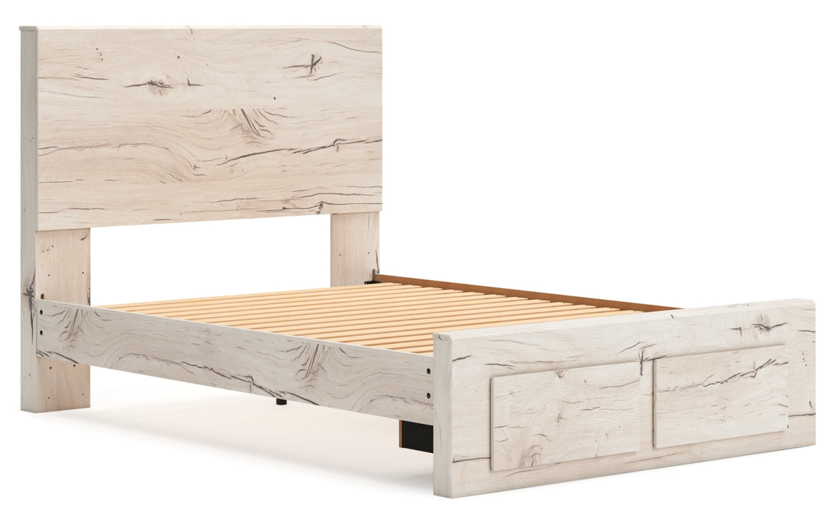 Lawroy Full Panel Storage Bed with Mirrored Dresser, Chest and Nightstand