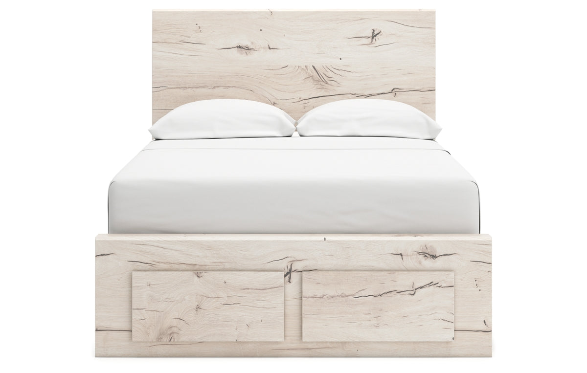 Lawroy Full Panel Storage Bed with Mirrored Dresser, Chest and Nightstand