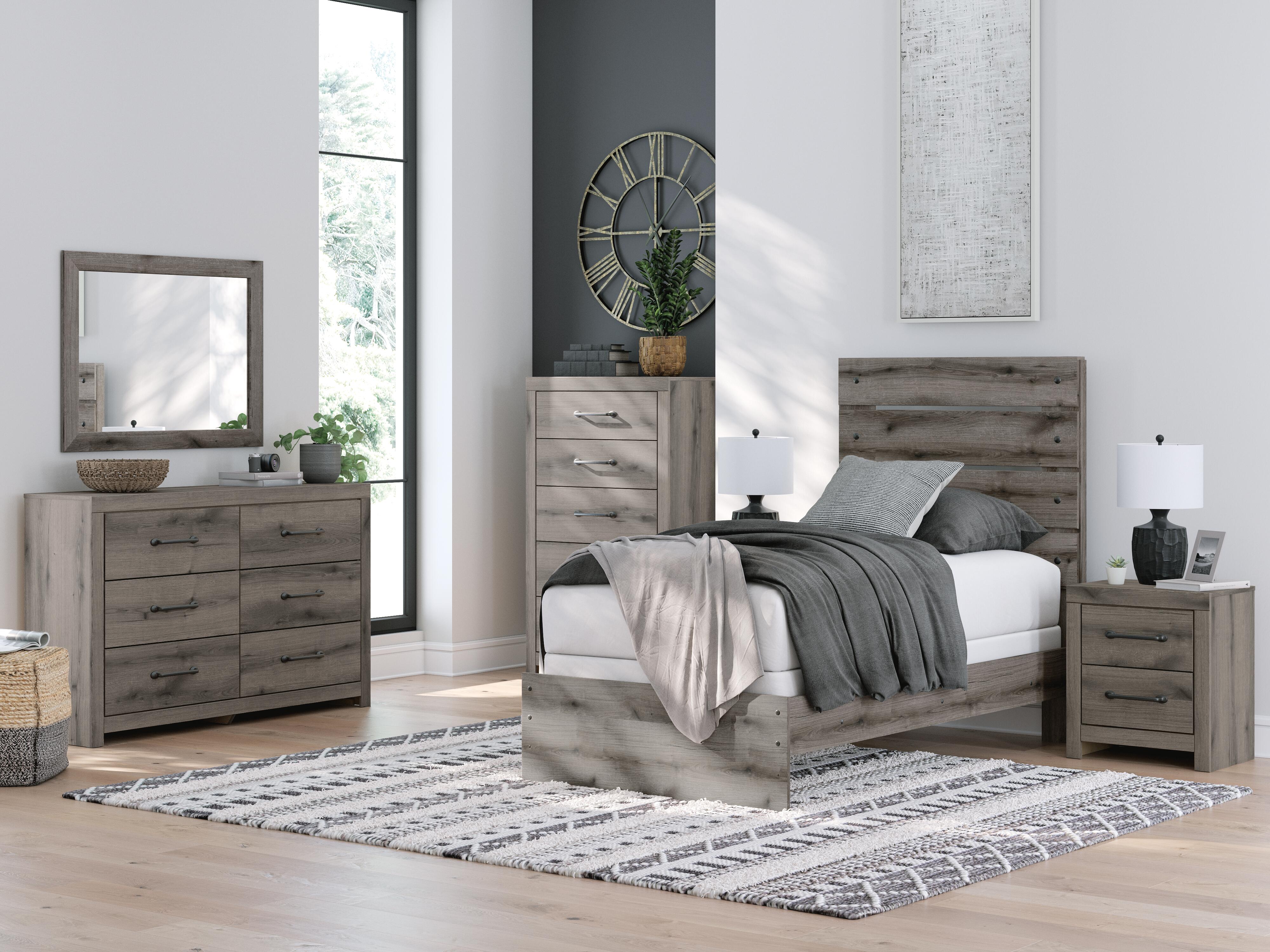 Graystorm Twin Panel Bed