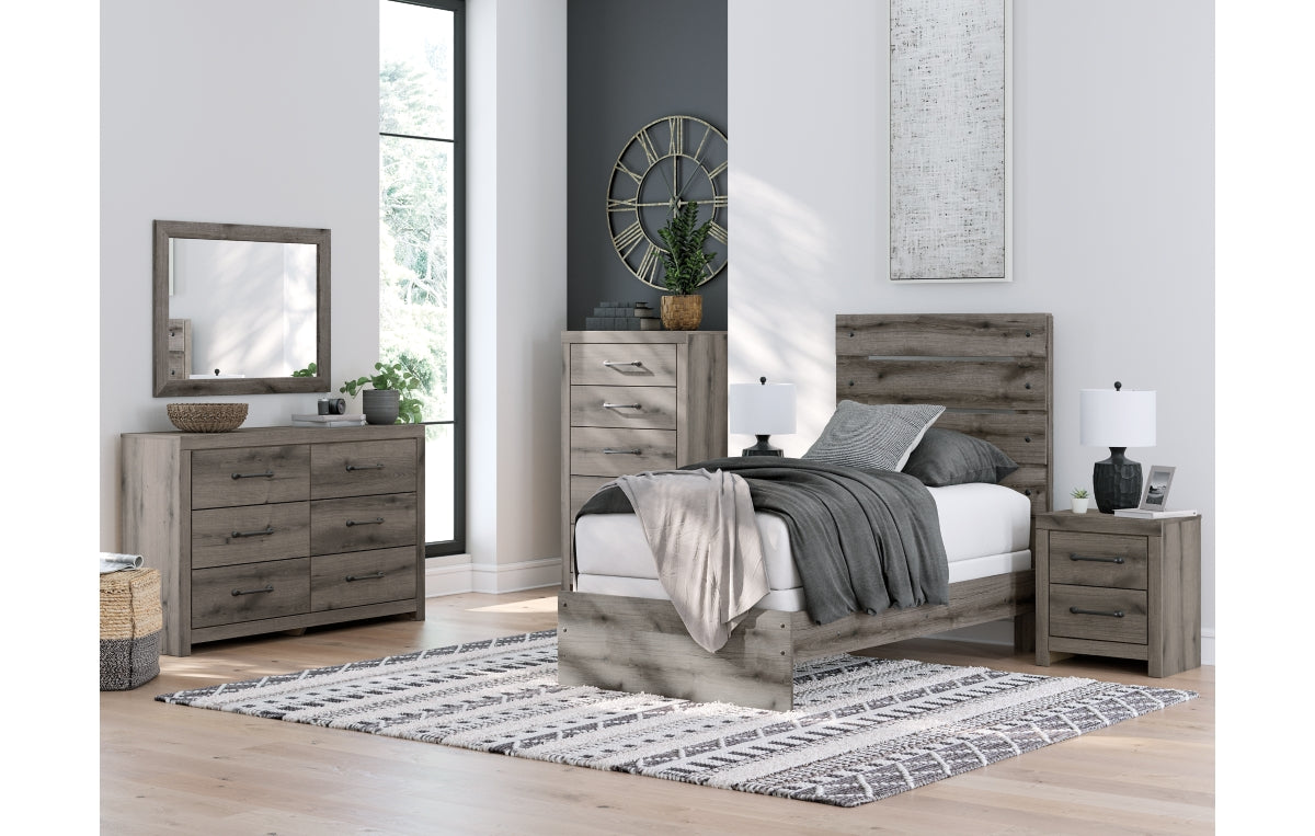 Graystorm Twin Panel Bed