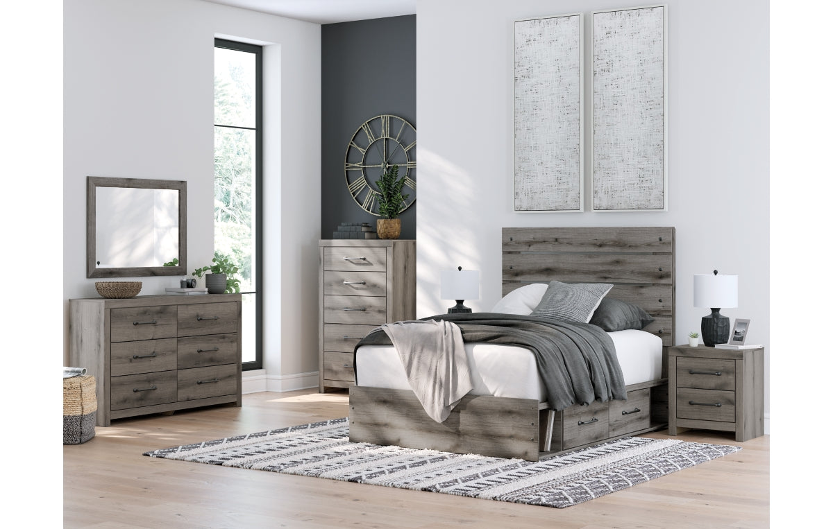 Graystorm Full Panel Bed with Storage