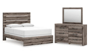 Graystorm Queen Panel Bed, Dresser and Mirror