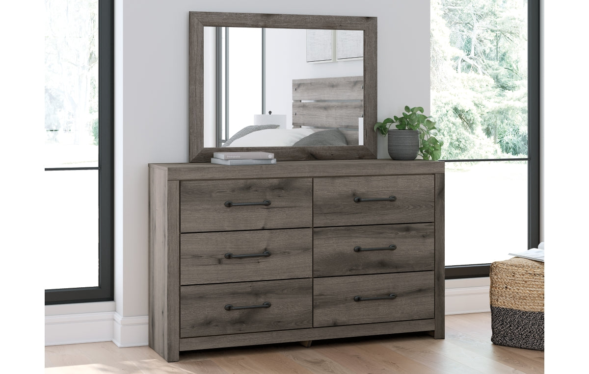 Graystorm Twin Panel Storage Bed, Dresser, Mirror, Chest and Nightstand