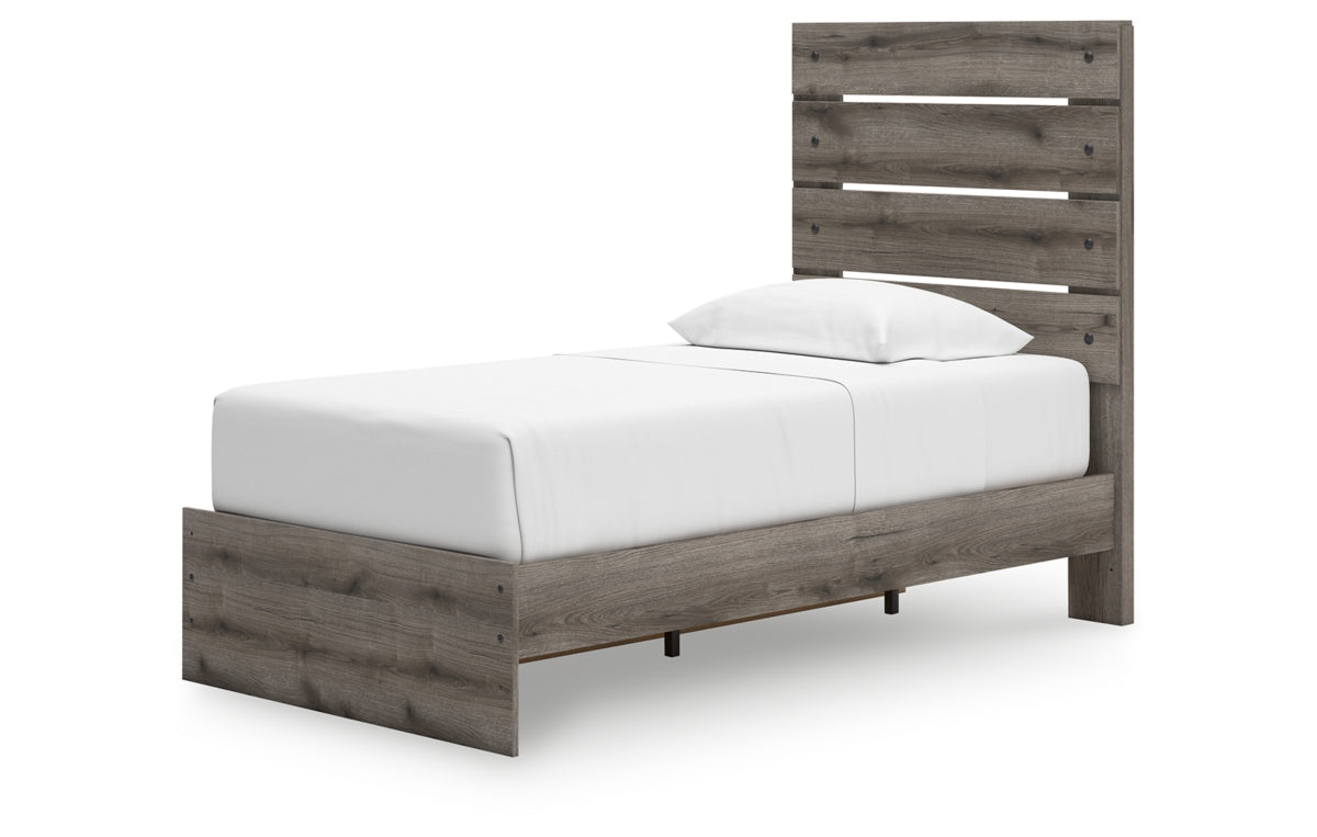 Graystorm Twin Panel Storage Bed, Dresser, Mirror, Chest and Nightstand
