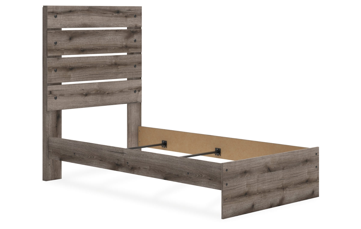Graystorm Twin Panel Bed, Dresser and Mirror
