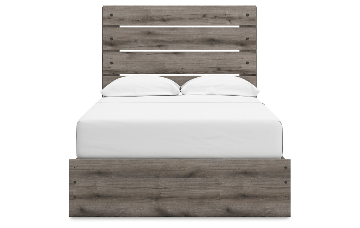 Graystorm Full Panel Storage Bed, Dresser and Mirror