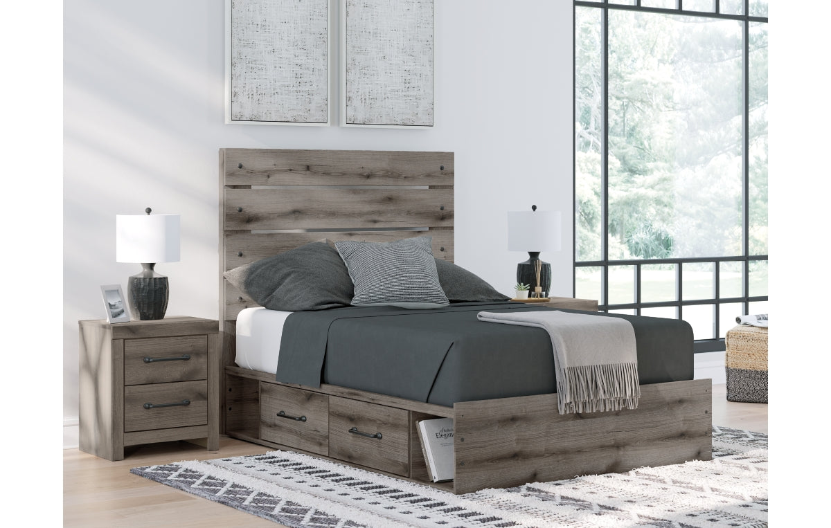 Graystorm Full Panel Bed with Storage