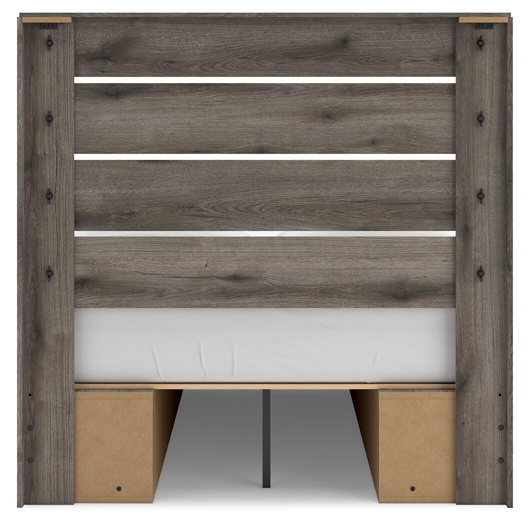 Graystorm Full Panel Bed with Storage