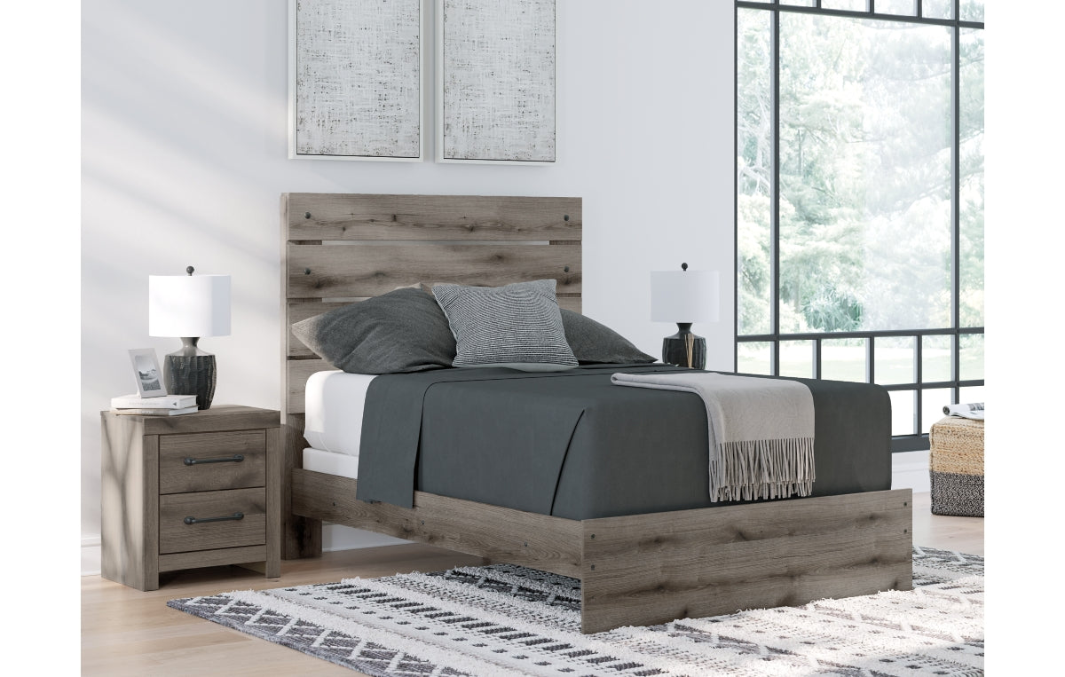 Graystorm Full Panel Bed, Dresser, Mirror, Chest and Nightstand