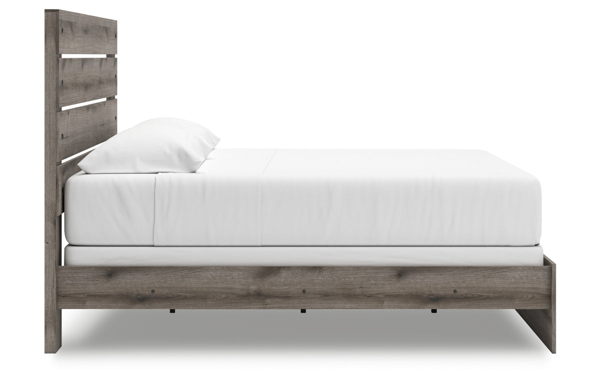 Graystorm King Panel Bed, Dresser, Mirror and Chest