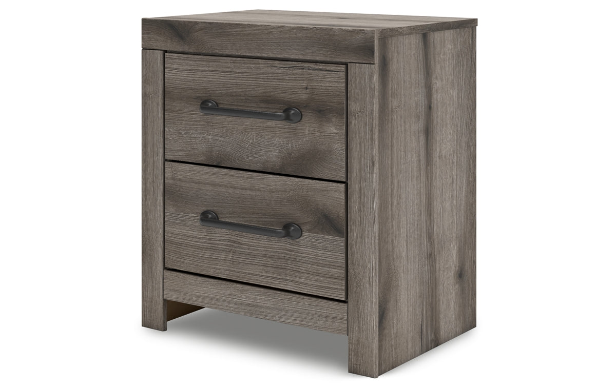 Graystorm Twin Panel Bed with Storage, Dresser, Mirror, Chest and Nightstand