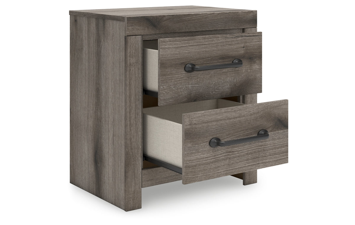 Graystorm Full Panel Bed, Dresser, Mirror and Nightstand