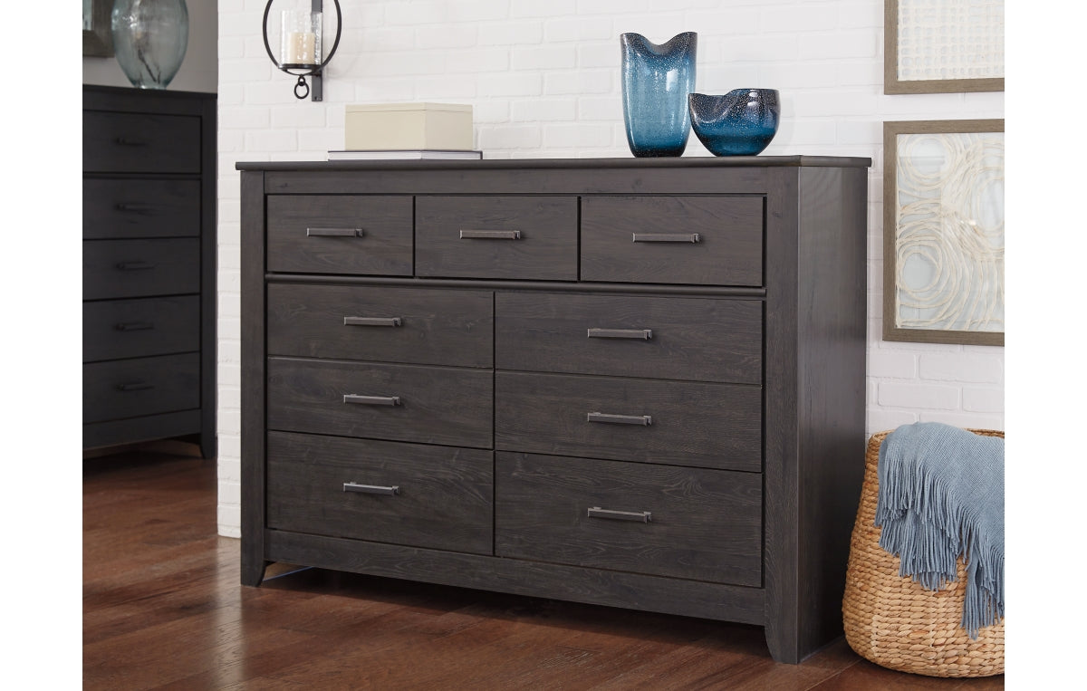 Altyra Queen Panel Headboard with Mirrored Dresser and Chest