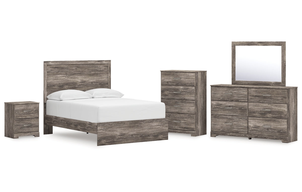 Ralinksi Full Panel Bed, Dresser, Mirror, Chest and Nightstand