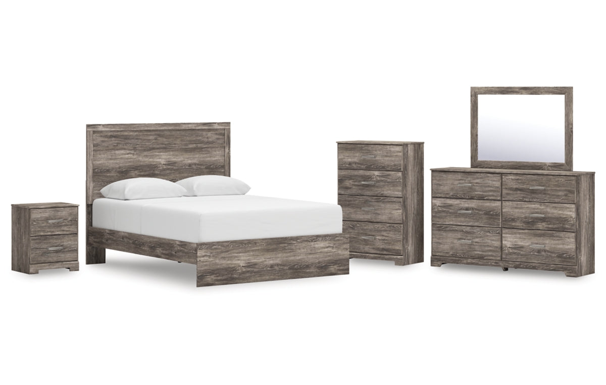 Ralinksi Queen Panel Bed, Dresser, Mirror, Chest and Nightstand