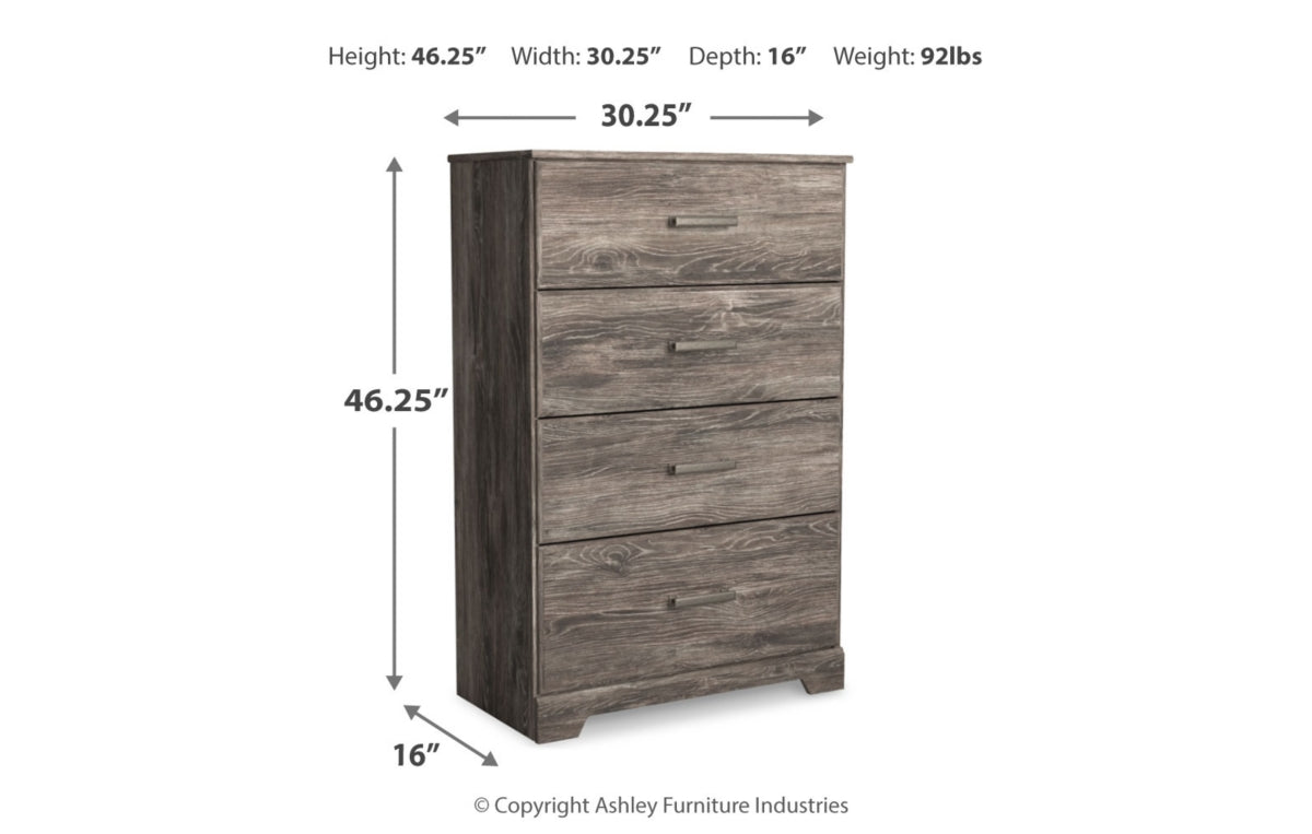 Ralinksi Full Panel Bed, Dresser, Mirror, Chest and Nightstand