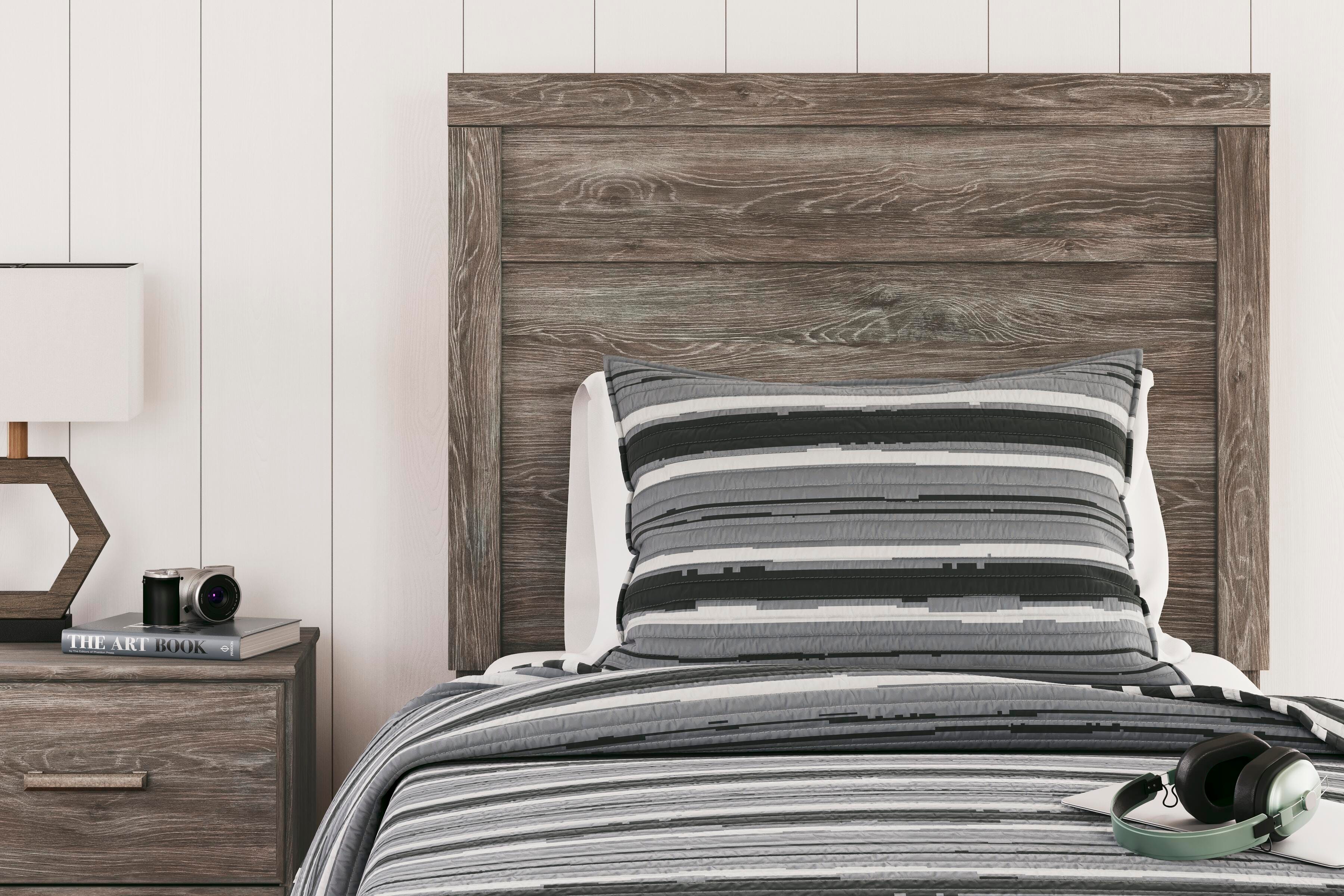 Ralinksi Twin Panel Bed, Dresser, Mirror and Nightstand