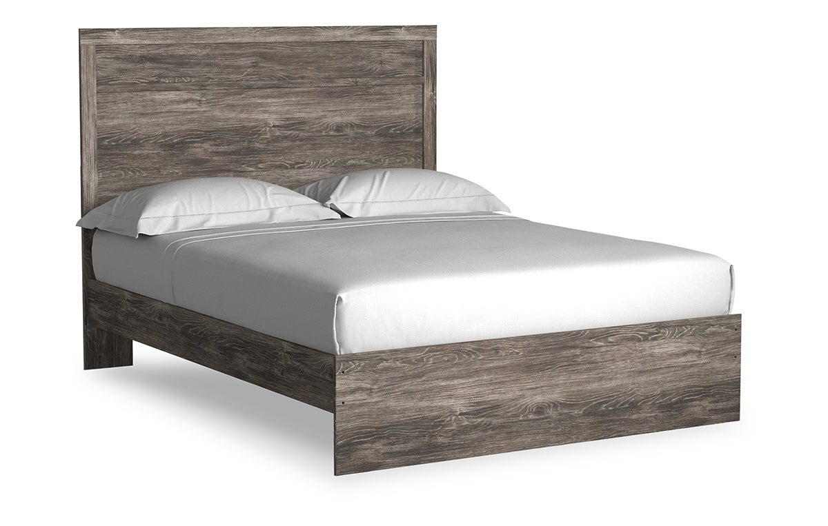 Ralinksi Queen Panel Bed with Mirrored Dresser