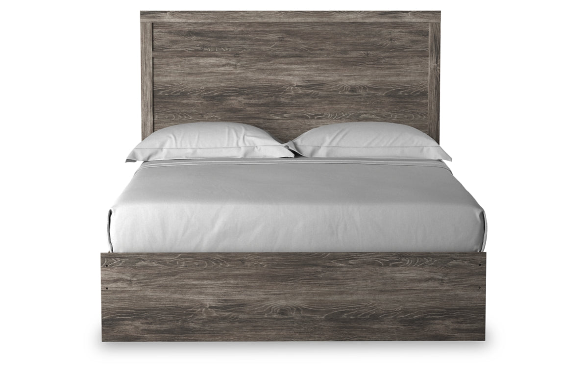 Ralinksi Queen Panel Bed with Mirrored Dresser and Chest