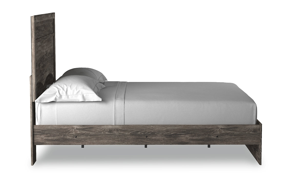 Ralinksi Queen Panel Bed with Mirrored Dresser and Chest