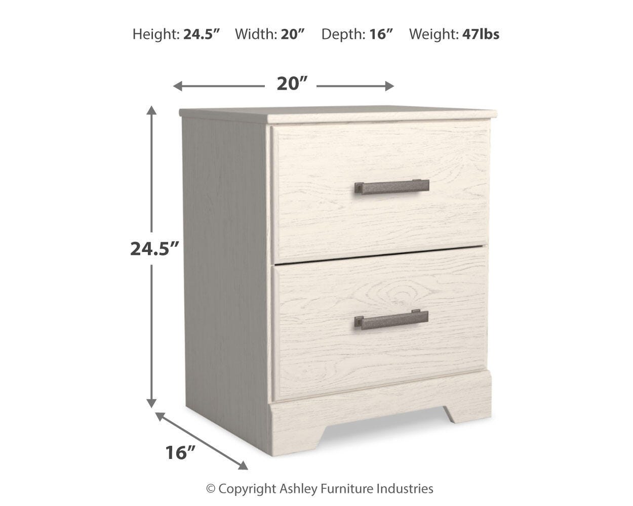 Stelsie Twin Panel Bed, Dresser, Mirror and Nightstand