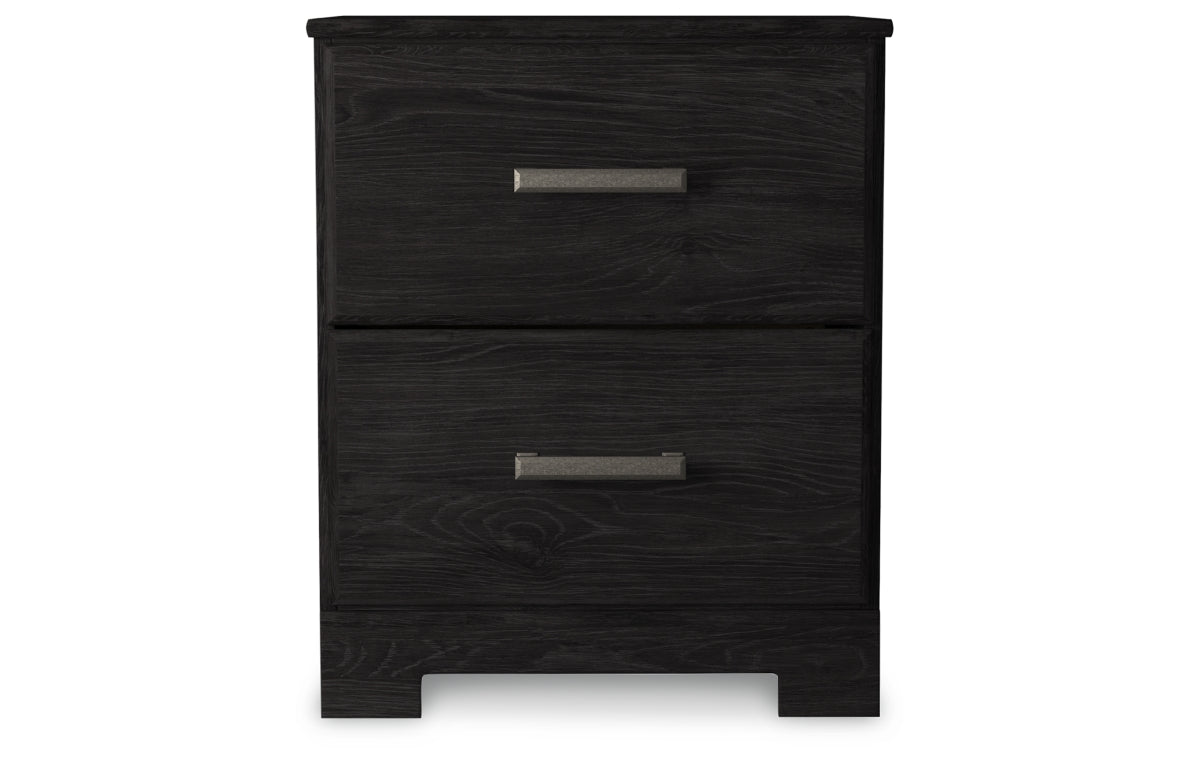 Belachime King Panel Bed with Mirrored Dresser, Chest and Nightstand