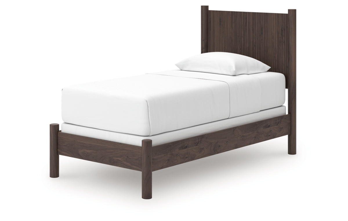 Pamytta Twin Panel Bed, Dresser, Mirror and Nightstand