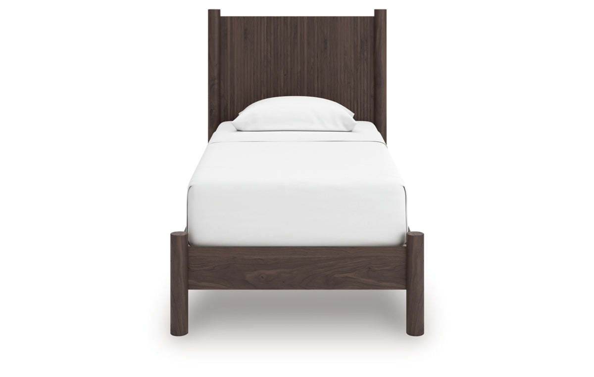 Pamytta Twin Panel Platform Bed, Dresser, Mirror, Chest and Nightstand