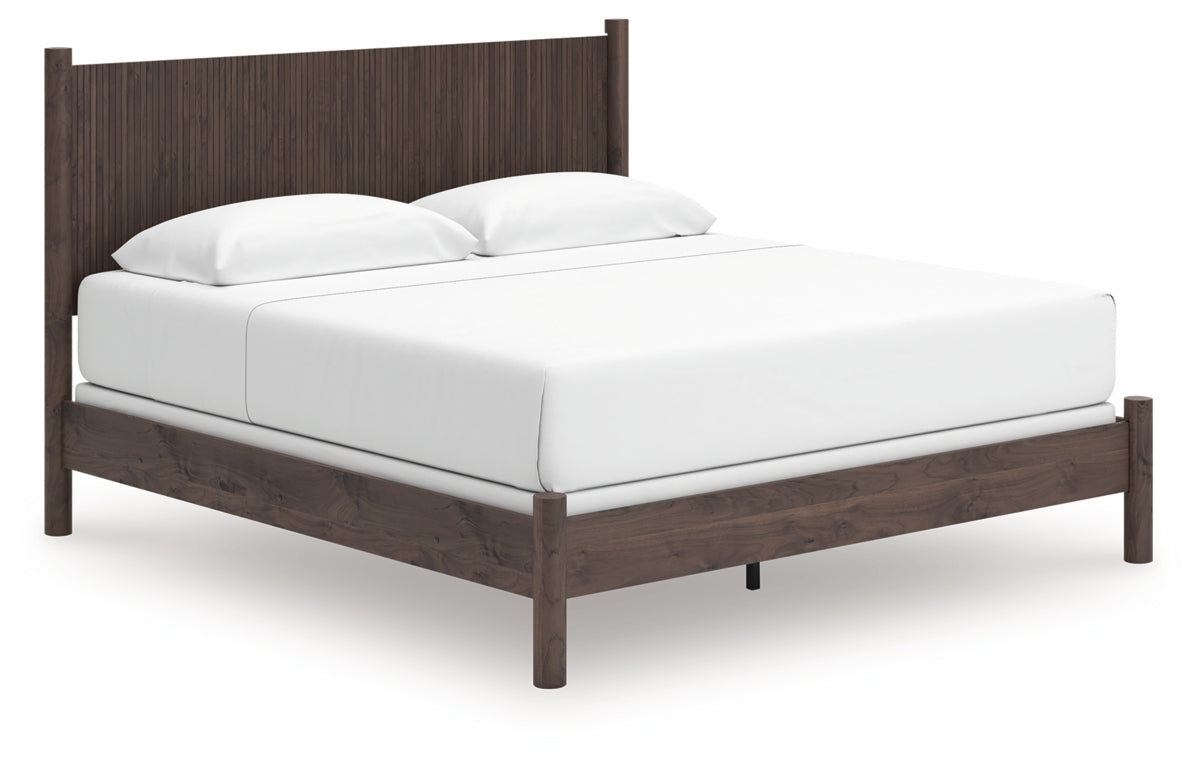 Pamytta King Panel Bed, Dresser and Mirror