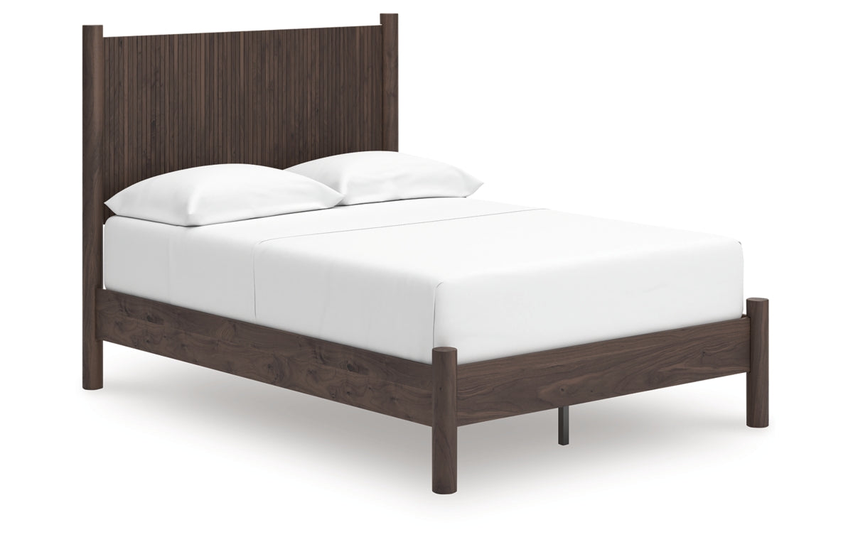 Pamytta Full Panel Platform Bed, Dresser, Mirror, Chest and Nightstand