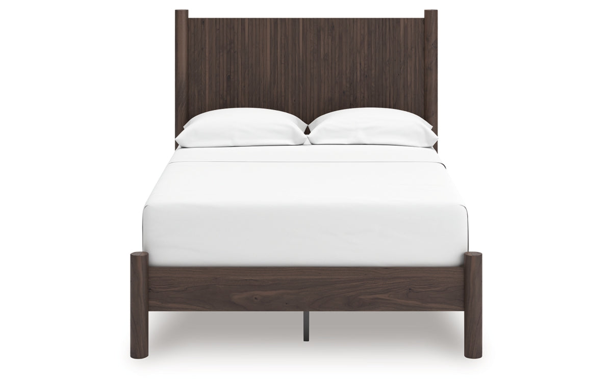 Pamytta Full Panel Platform Bed, Dresser, Mirror, Chest and Nightstand