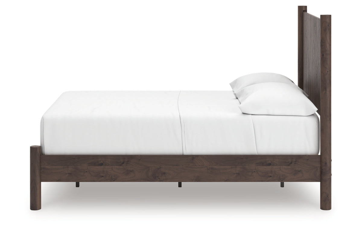Pamytta Full Panel Platform Bed, Dresser, Mirror and Chest