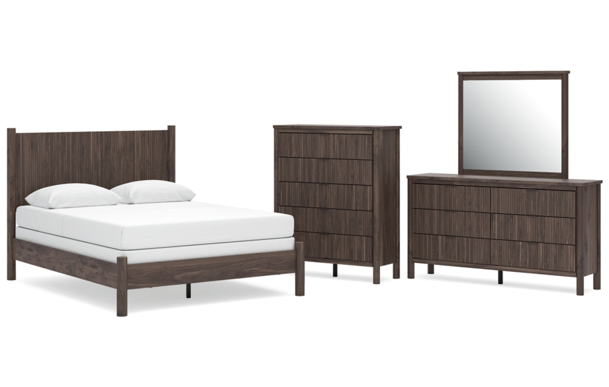 Pamytta Queen Panel Bed, Dresser, Mirror and Chest