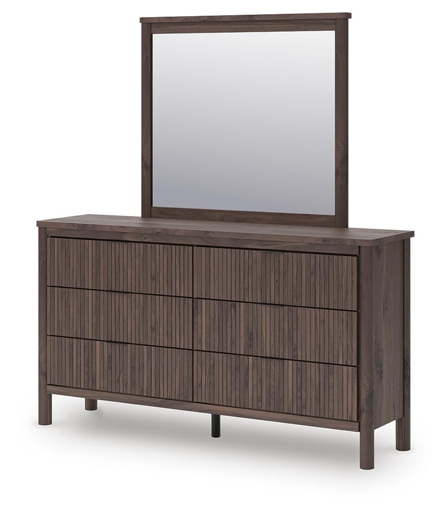Pamytta Twin Panel Bed, Dresser, Mirror, Chest and Nightstand